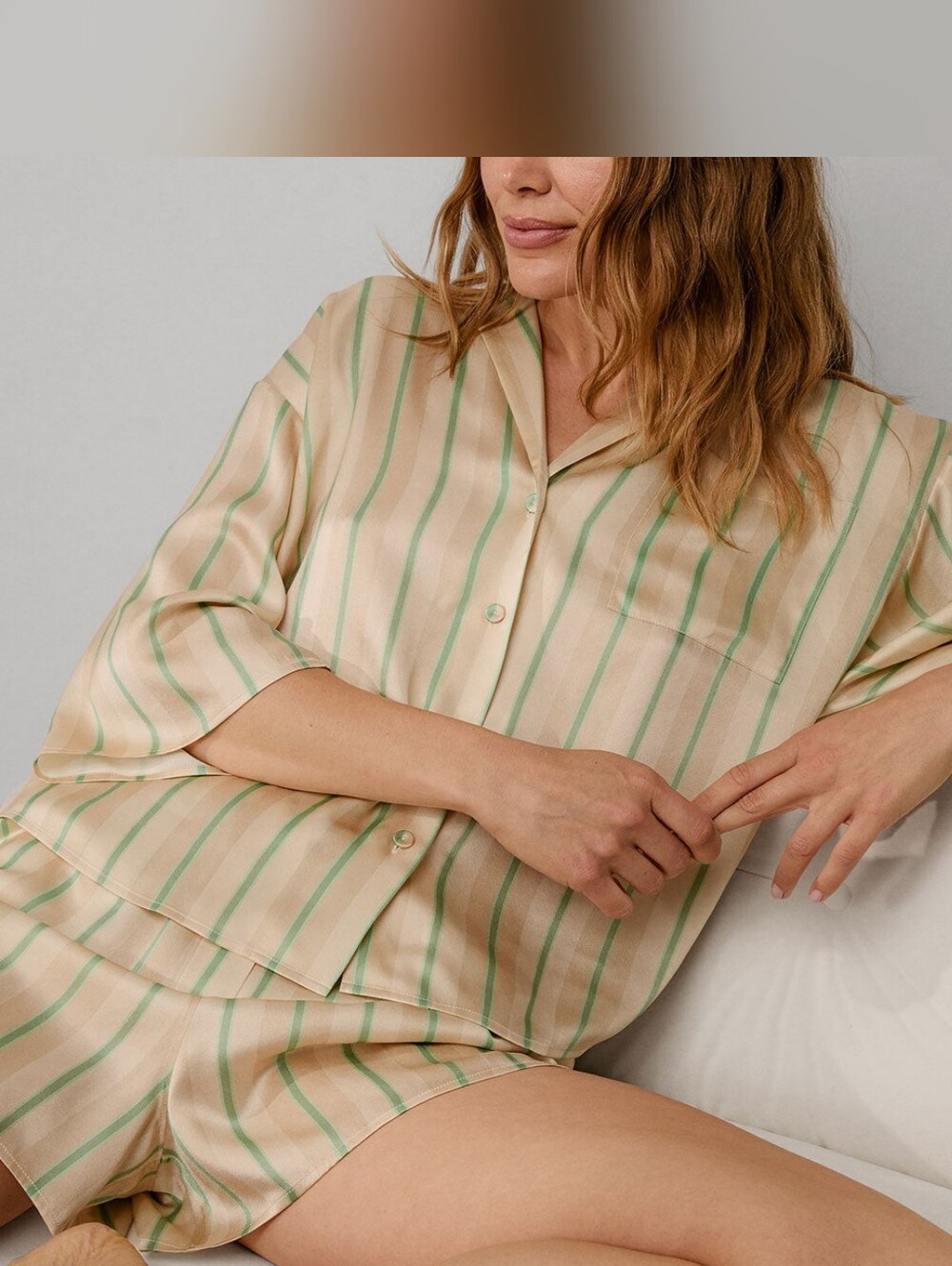 Lunya Washable Silk Relaxed Button Up Short Set - Picture 10 of 10